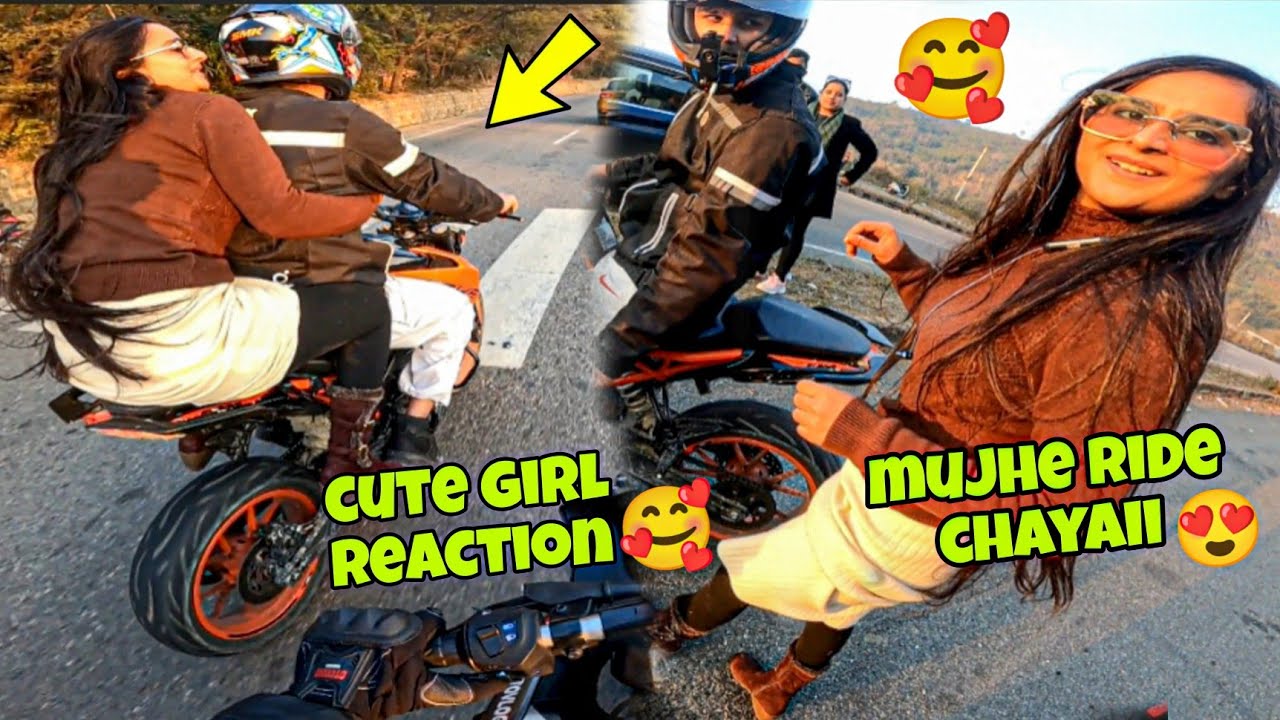 Es Ladki ko ride chayaii😱stunts gone wrong🥰 Duke 200 Crashed😰 - YouTube