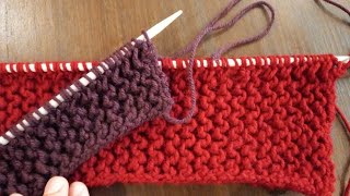 Easy Knit Stitch Patterns for Beginners | Vertical Waves knitting design | With Written Instructions