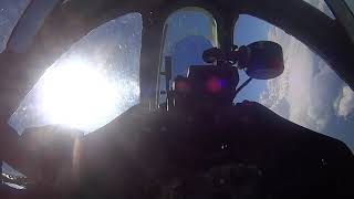 Су-25, тренировочный полёт, выполнение штопора и колокола.