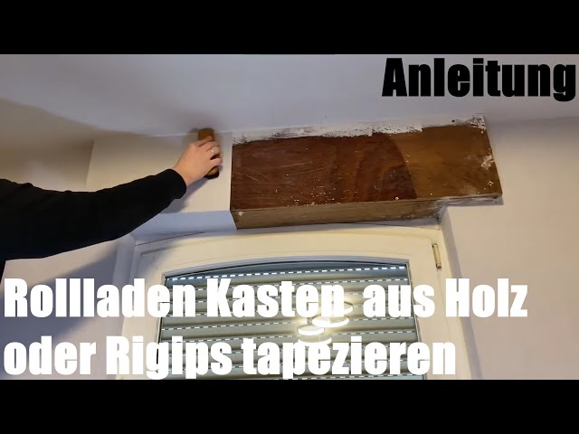 Rollladenkasten mit Gipskarton/Rigips verkleiden