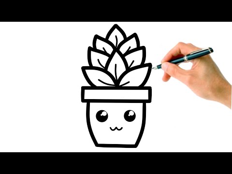 How to draw a Plant 🪴 easy tutorial step by step for kids| Small Artists