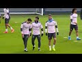 Man City Players Train Ahead Of Borussia Monchengladbach Champions League Clash