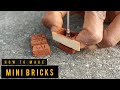 How to Make Mini bricks mould | Mini bricks | mini house | Make mini Bricks by hand moulding
