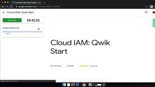 Cloud IAM: Qwik Start | Google Cloud