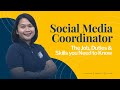 Social media coordinator the job duties and skills you need to know