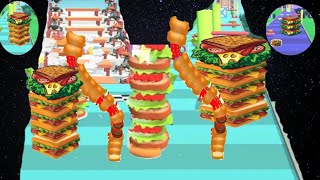 Sandwich Running 3d game 2022 first ever uploaded Gamplay walkthrough ios Android All levels (1-11) screenshot 3
