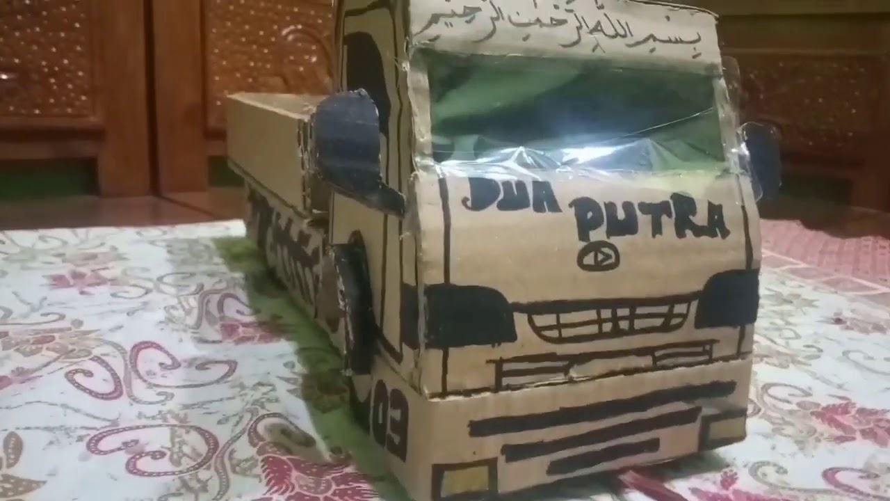  Miniatur  mobil  pick up dari  kardus  YouTube