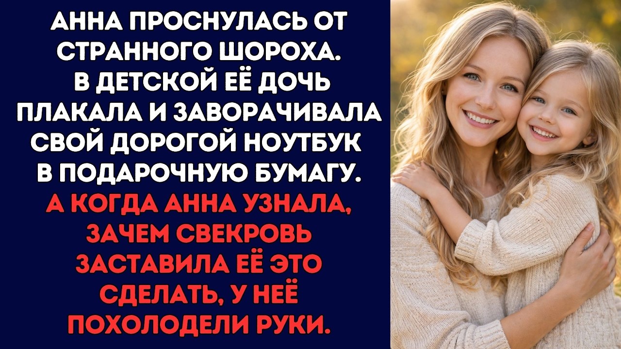 Анна проснулась от шороха: дочь плакала и заворачивала ноутбук. Узнав причину, она похолодела...