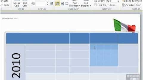 Powerpoint 2010 Tutorial - Merging Multiple Cells into One or Splitting One Apart