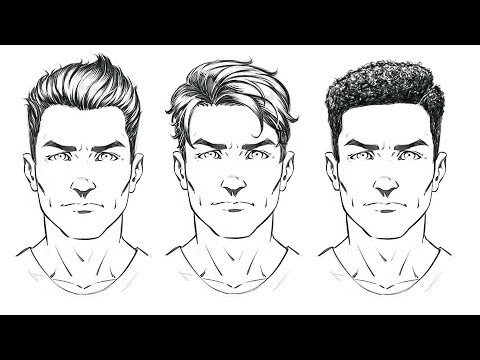 How to Draw Comic Style Hair for Male Characters 