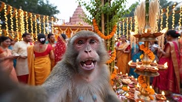 Tulsi Vivah vlog | google veo 3 | #ai #trending #veo3 #aigenerated #funny #monkey #vlogs 