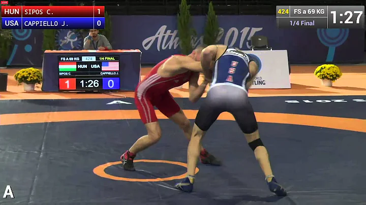 2015 UWW Veterans 69Kg Cappiello Sipos