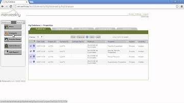 Matereality Tutorial: My Properties Data Management