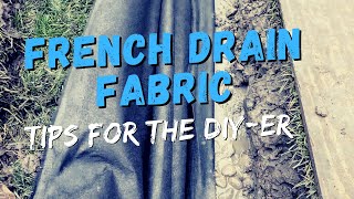 French Drain Fabric Tips DIY from Michigan Drainage Expert [ 2485053065 ]