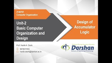 2.11 Design of Accumulator Logic