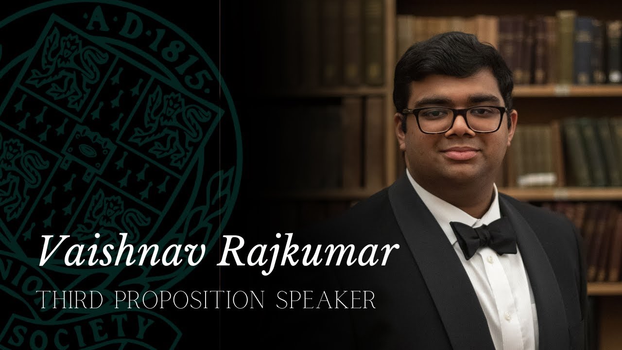 Vaishnav Rajkumar | This House Would Pay Reparations - YouTube