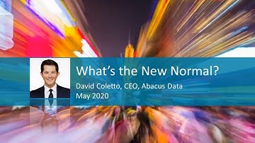 What’s the new normal?  David Coletto, CEO, Abacus Data