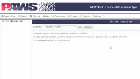 Creating Random Quizzes in D2L