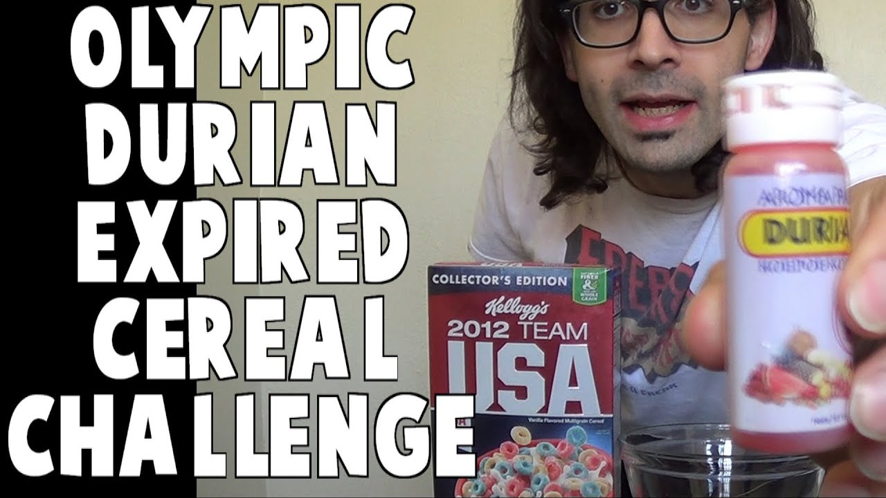 Olympic Durian Cereal Challenge 2014 #Expired (vs the world 36) - YouTube