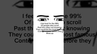 I feel bad for the 99% of people who scroll past this video#shorts #scroll #like