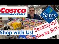 Shopping Trip HAUL! COSTCO and SAM's CLUB. Stocking up to fight RISING COSTS & INFLATION.