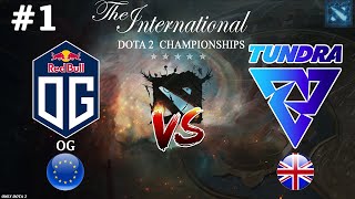 НЕ ПОЧУВСТВОВАЛИ! | OG vs Tundra #1 (BO3) The International 11