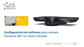 Configuración de software para cámara Panacast 180° en clases híbridas screenshot 1