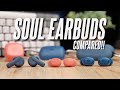 I compared Soul's line of Earbuds! Soul Sync ANC, S Nano, S Gear In-Depth Review!