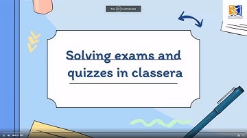 Solving Exams/Quizzes in Classera