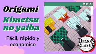 Origami Kimetsu no yaiba ♡ Señaladores y adornos ♡ Diy Demon Slayer