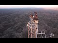 Seis cóndores andinos se posaron en una antena en Tupungato- parte 2