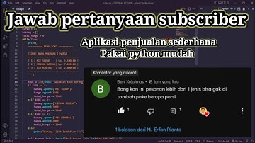 Aplikasi penjualan sederhana dengan python mudah