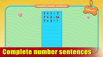 G3 - Module 6 - Exercise 1 - Complete number sentences | Appu Series | Grade 3 Math Learning