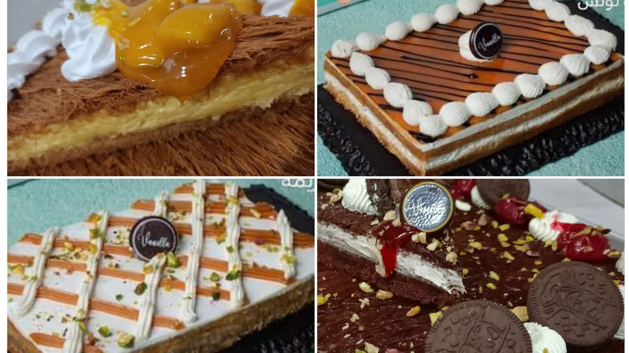 طريقة تحضيركنافه مانجو وكنافه اوريو ومدلعه موز وكراميل ولوتس