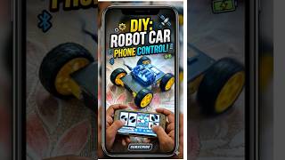 DIY Robot Car 🚗 Phone Controller!! #arduino #iot #embeddedsystems #electronics #robotics #robotics