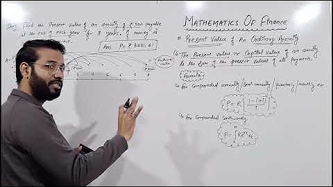 Part - 2 | Present Value of Ordinary Annuity | Mathematics of Finance | Business Mathematics |