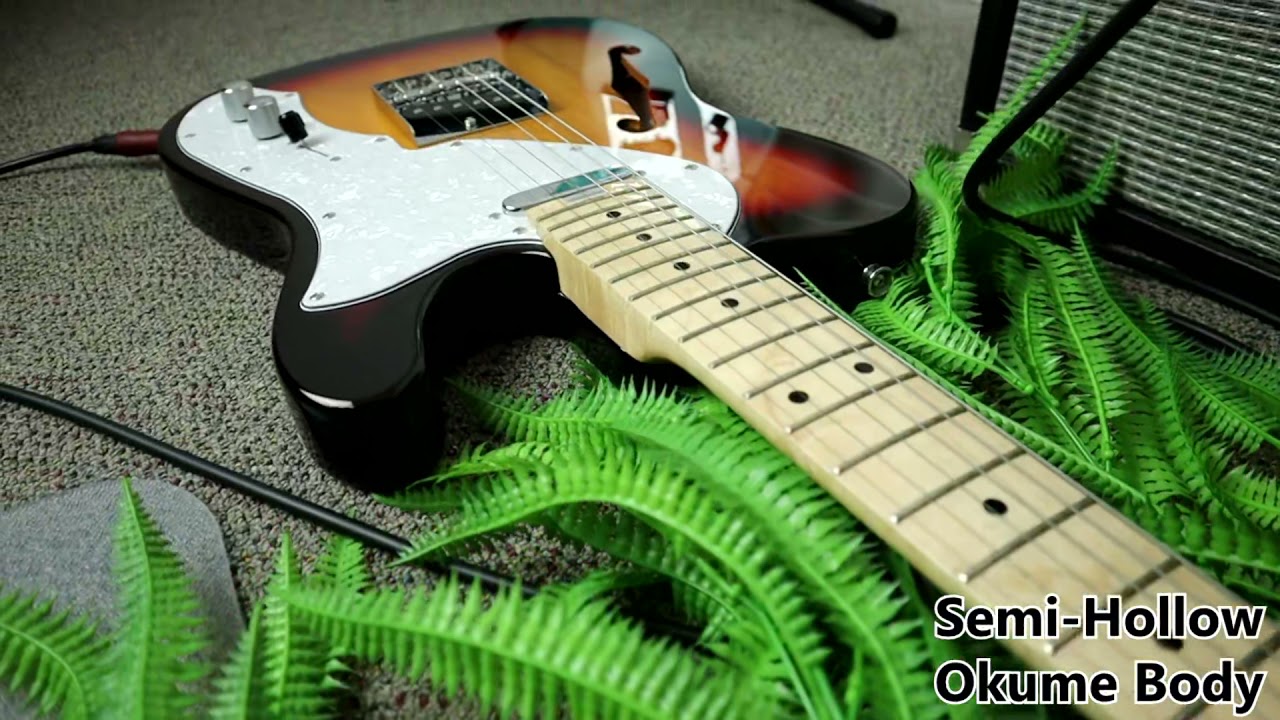 Aria Pro II 615 TL Semi-hollow Guitar - YouTube