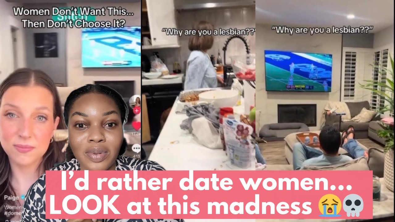 Watching men relax while wives SLAVED on Thanksgiving? She chose women 😭🌈🔥