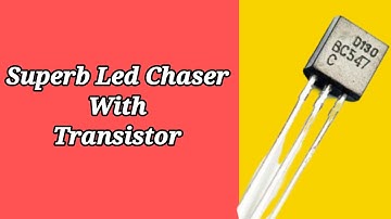 Superb Led Chaser Using BC547 Transistor & NE555 IC |