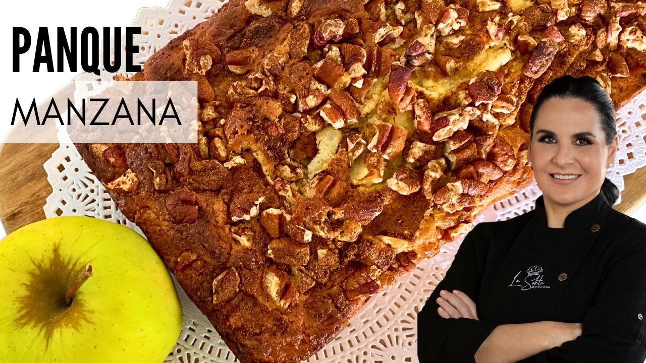 Prepara el mejor PANQUE DE MANZANA delicioso, tierno y jugoso