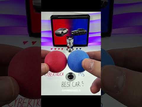 Cybertruck vs BMW M5: The Ultimate Car Race 🏁 #automobile #car