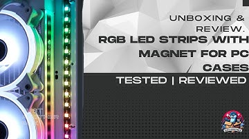 EZDIY FAB Addressable RGB LED Strips with Magnet for PC Cases, Compatible with ASUS Aura Sync