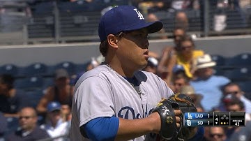 LAD@SD: Ryu strikes out seven over seven frames