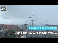 [4k] Afternoon rainfall in Singapore / ASMR Rainfall steady camera
