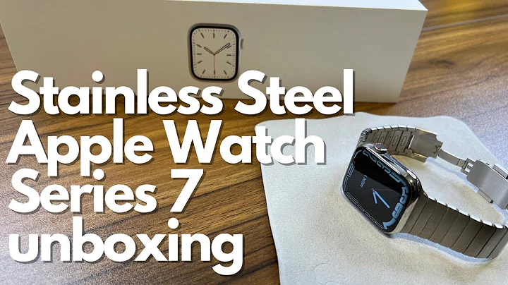 Apple Watch Series 7 Stainless Steel 45mm Unboxing in silver