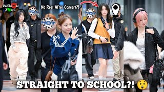 Babymonster Arrives In Korea Rora Shocks Fans By Going Straight To School After Concert