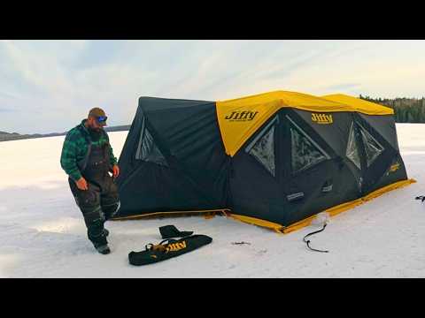 Winter Ice Camping in the North Maine Woods