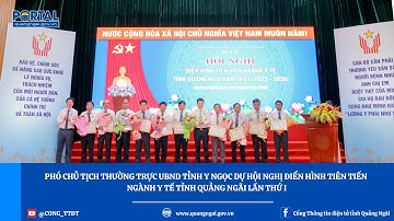 Phó Chủ tịch Thường trực UBND tỉnh Y Ngọc dự Hội nghị điển hình tiên tiến ngành Y tế tỉnh Quảng Ngãi