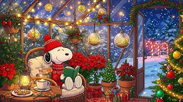 🎄 Snoopy’s Cozy Winter Reading Room 📚✨ Relaxing Christmas Lofi Beats for Study & Calm Nights