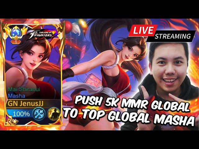 ROAD TO TOP GLOBAL 1 MASHA MAI SHIRANUI BERSAMA MIYA TIKTOK Mobile Legends class=